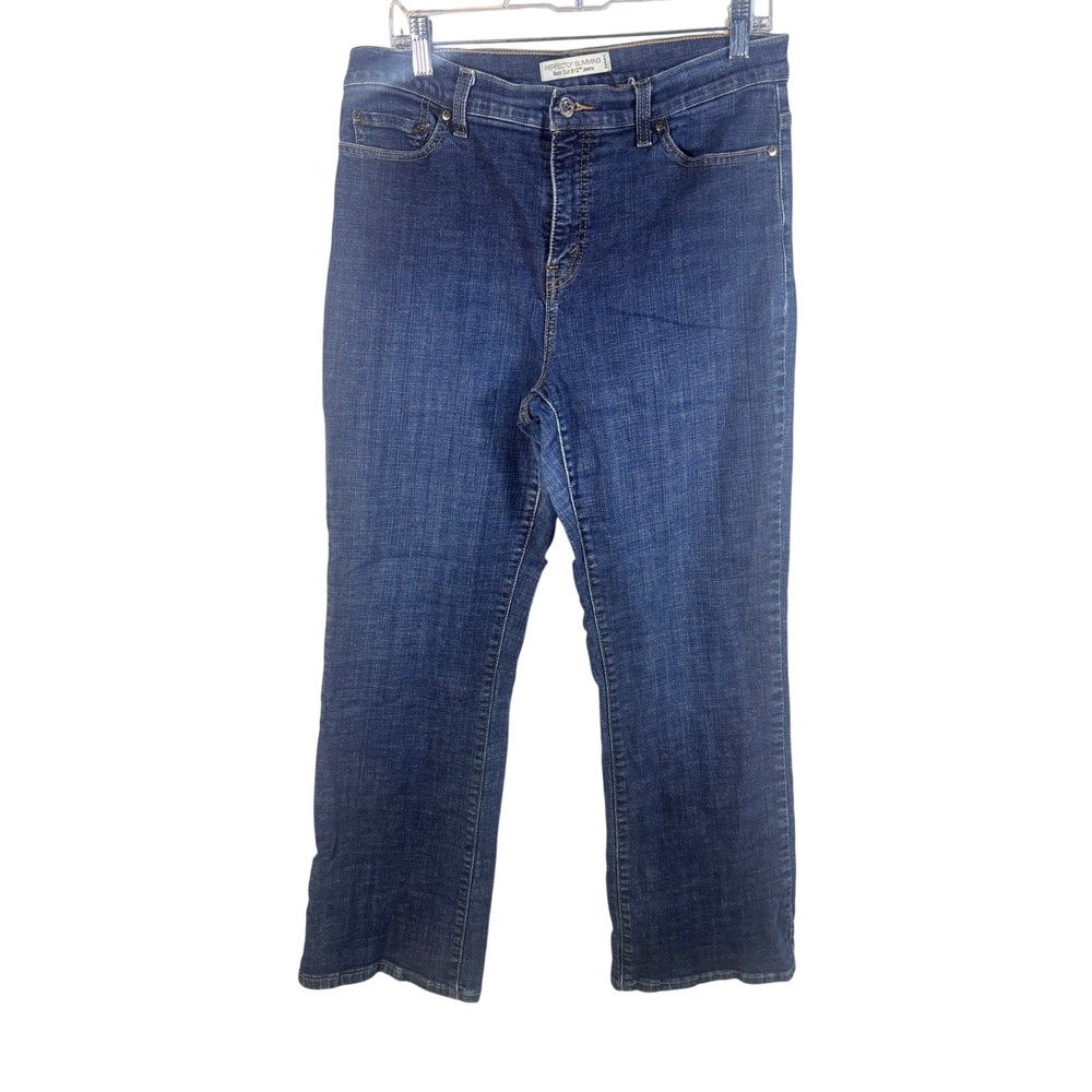 Levi's Perfectly Slimming Bootcut Jeans Womens 14M Blue Excellent 512 Denim